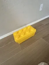 LEGO 8-Stud Stackable Storage Brick Container, Yellow