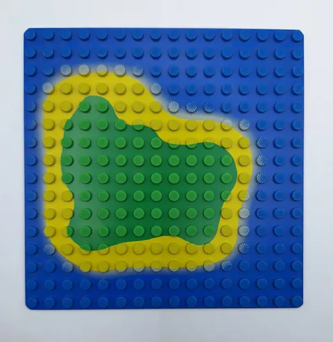 Lego Pirates / Pirate 6265 6260 Island Baseplate 16x16 Dots - 5"x5” Vintage VGC 