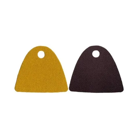 LEGO - Minifig, Cape Cloth, Straight Bottom, Single Hole - Orange & Brown Sides