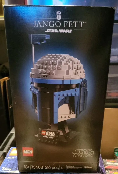New! 2025 LEGO Star Wars Jango Fett Helmet # 75408 Nice 14” X 8” Box 616 Pcs.