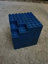 Large Lot 50 Duplo Lego BLUE misc Sizes Parts Pieces