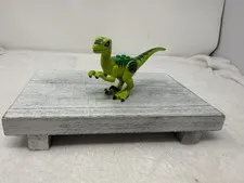 LEGO Jurassic World Lime Green Velociraptor minifigure Only From Set 10757