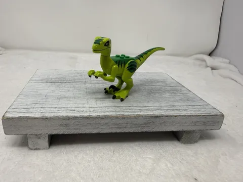 LEGO Jurassic World Lime Green Velociraptor minifigure Only From Set 10757