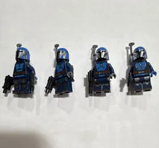 OFFICIAL LEGO Star Wars Mandalorian (night owl/warrior) Mini figures Lot of 4