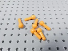 LEGO Lot of 6 Orange 1L Bar w/ Towball BA