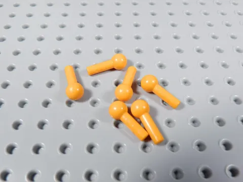 LEGO Lot of 6 Orange 1L Bar w/ Towball BA