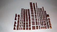 Bulk lot of 100 BROWN LEGO Pieces Bricks Blocks Slopes Star Wars