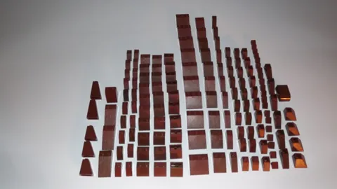 Bulk lot of 100 BROWN LEGO Pieces Bricks Blocks Slopes Star Wars