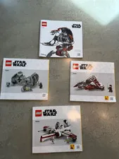 Lot of 4 LEGO Star Wars Instruction Booklets — #75347 #75381 #75401 #75402