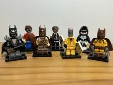Lego Batman Series 1 Minifigures Lot Of 7: Metal, Catman, Gordon, Eraser, Orca +