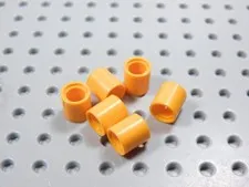 LEGO Lot of 6 Orange Technic Pin Connectors AY