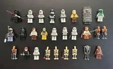 Lot of 27 Collectible Vintage Star Wars LEGO Minifigures, 1990s - 2010s