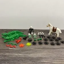 Lot Of Lego Mixed Critters Spiders Crocodiles Horse Snakes Skeletons