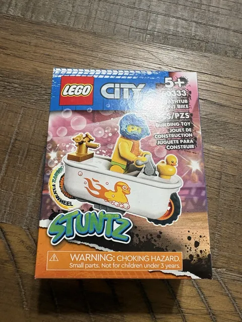 LEGO City 60333  Stuntz Bathtub Stunt Bike Set Retired New Sealed 