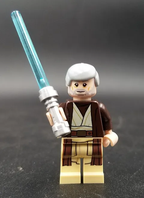 Lego Star Wars Minifigure Old Jedi Obi-wan Kenobi Lightsaber 75159 75221 75052