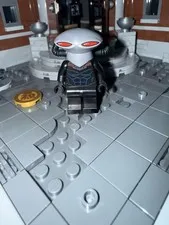 LEGO DC Black Manta Minifigure sh0160 - Flat Silver Helmet 76027 100% LEGO