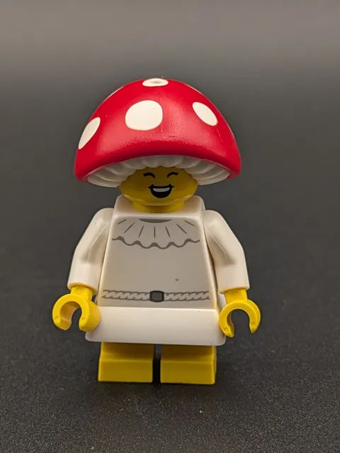 LEGO Minifigure 71045 Series 25 Mushroom Sprite CMF Used