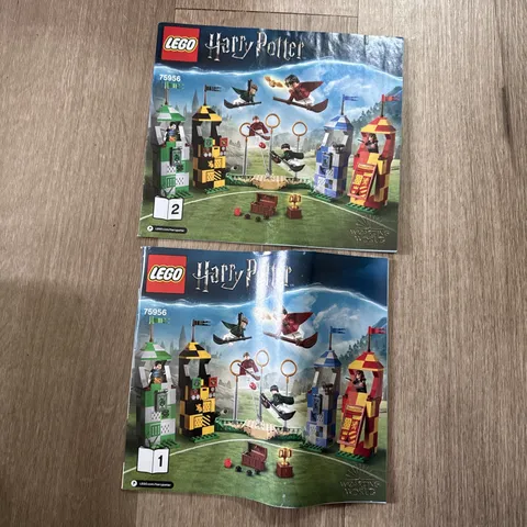 Lego Harry Potter 75956 Quidditch Match Instruction Manuals Only retrired set 