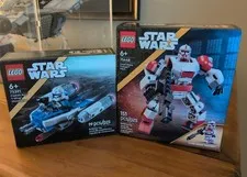 LEGO Star Wars Lot of 2 75391 Capt Rex Y-Wing & 75448 Clone Shock Mech BRAND NEW