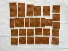 LEGO MEDIUM NOUGAT LOT 28 PCS 6X12 6X10 6X6 4X8 BASE PLATE BUILDING PIECES