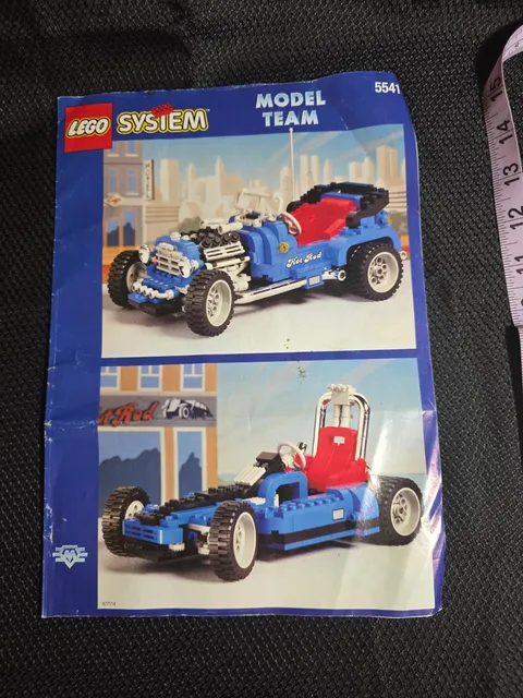 LEGO SYSTEM MODEL TEAM HOT ROD BLUE FURY 5541 - Instructions Manual BOOKLET ONLY
