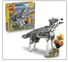 LEGO Creator 3 in 1 Forest Animals Gray Wolf - Building Toy 31393 Damaged Box.C3