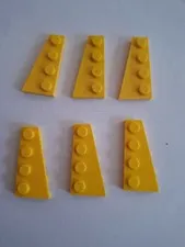 No 391.  3x Lego Wing Plate 41769 & 41770 Yellow