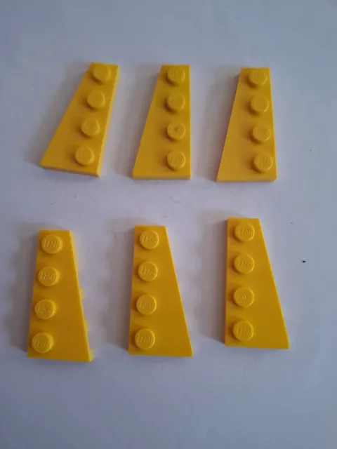 No 391.  3x Lego Wing Plate 41769 & 41770 Yellow