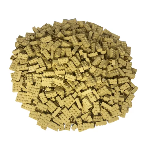 2x4 Bricks Building Blocks Light Beige - 3001 NEW! Lot 100x