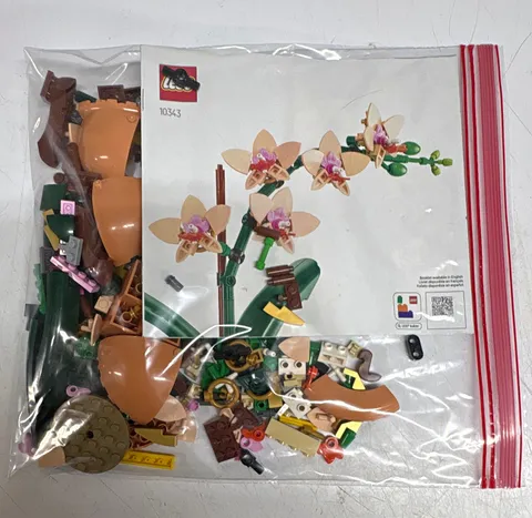 LEGO Icons Botanical Collection Orchid 10343 with Manual