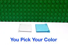 LEGO Window 1x4x3 Glass Pane Hinged "You Pick Your Color and Qty" NEW