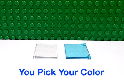 LEGO Window 1x4x3 Glass Pane Hinged "You Pick Your Color and Qty" NEW