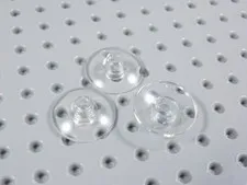 LEGO Lot of 3 Trans Clear 2x2 Round Radar Dish Saucer BA