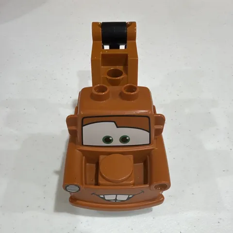 LEGO Mater Tow Truck Vehicle Brown Black Gray w/ Hook Printed 1 Piece