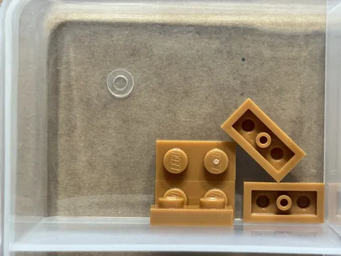 LEGO Parts - Medium Nougat Plate 1 x 2 - No 3023 - QTY 5