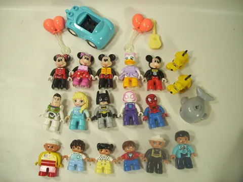 Lego Duplo Figures Disney Mickey Minnie Daisy Elsa Buzz goofy batman spider lot