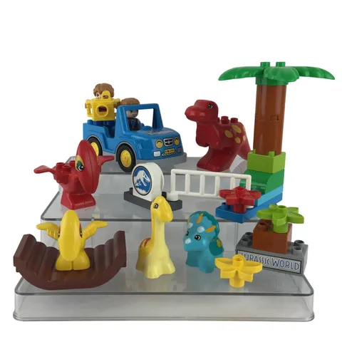 LEGO Duplo Jurassic World Owen Gray Mitchell Blue Truck T-Rex Dinosaurs 26 Pcs