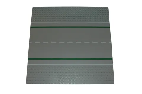 Lego® Street Base Plate Pad 32x32 Straight with Footway GREY