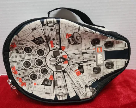 LEGO Star Wars Millenium Falcon Mini Figure Zippered Storage Bag Carrying Case
