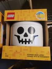 NIB Lego Storage Head Large Skeleton Halloween Model 4032