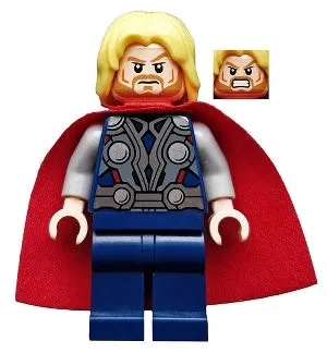 LEGO® Minifigure Super Heroes sh0018 Thor Starched Fabric Cape Dark Blue Legs
