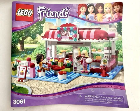 Lego 3061 City Park Cafe Friends Instruction Manual Only No Bricks Used