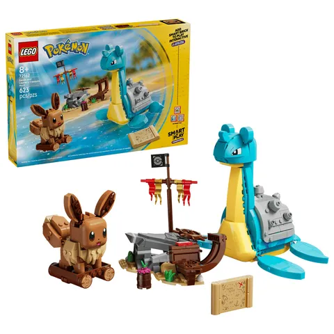 LEGO Pokémon SMART Play 72162 Eevee and Lapras's Treasure Hunt - New In Box