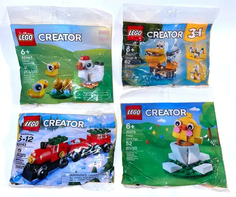 LEGO CREATOR Polybag Lot 30571 30643 30579 30543 Train Easter Chicks Pelican