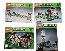 Lot Of 12 LEGO MINECRAFT Instruction Manuals - No Brick Pieces