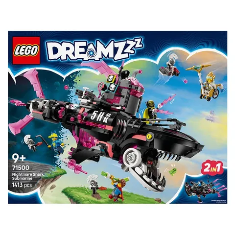 LEGO 71500 DREAMZzz Nightmare Shark Submarine 2in1 Fantasy Set