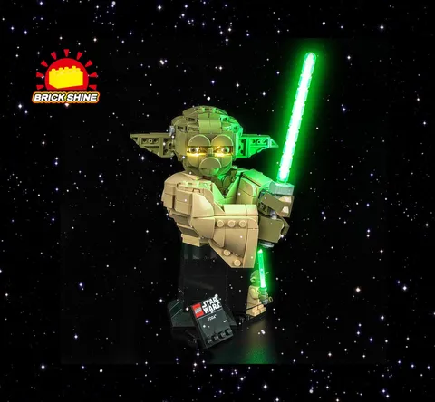 Brick Shine - GC Light kit for Lego Yoda Bust 75438 (NEW)
