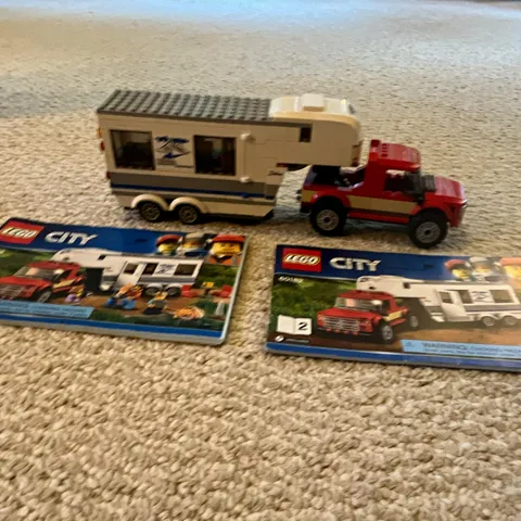 LEGO CITY 60182 Pickup & Caravan Great Vehicles 344pcs No Box+Instr