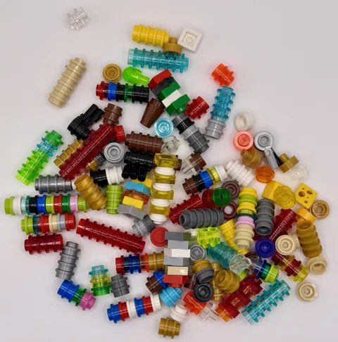 LEGO Mixture Color Lot 1x1 Studs/Plates inv.640