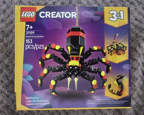 Lego Creator 3 in 1 Surprising Spider 31159 NIB